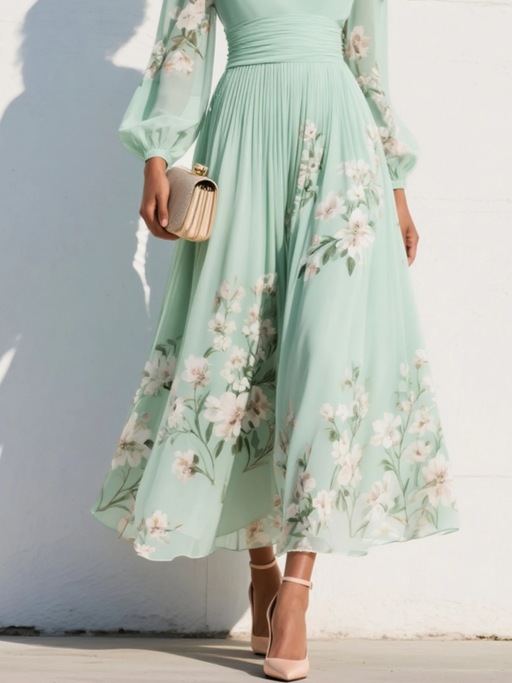 Robe Midi Femme Fleurie ? Élégance Chic et Confort Absolu 6