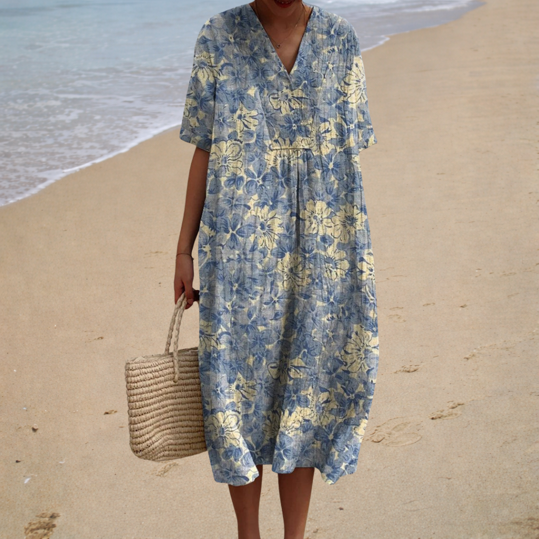 Robe Midi Femme Manuela ? Élégance Chic et Confort Estival 0