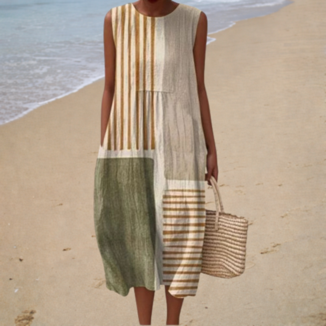 Robe Midi Moderne Déborah ? Élégance Naturelle et Confort Estival 0