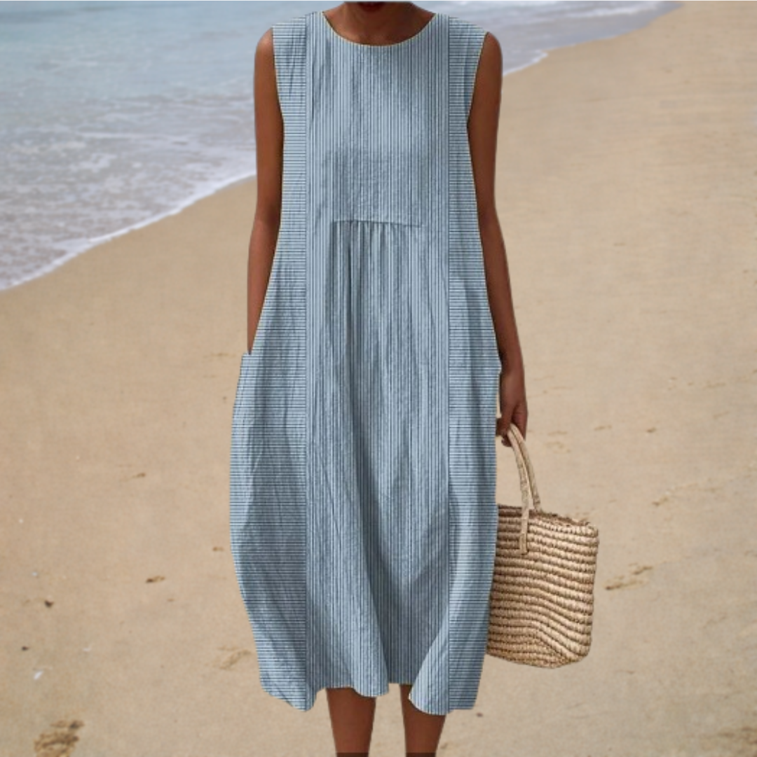 Robe Rayée Bord de Mer Ilaria ? Élégance Naturelle et Confort Estival 0