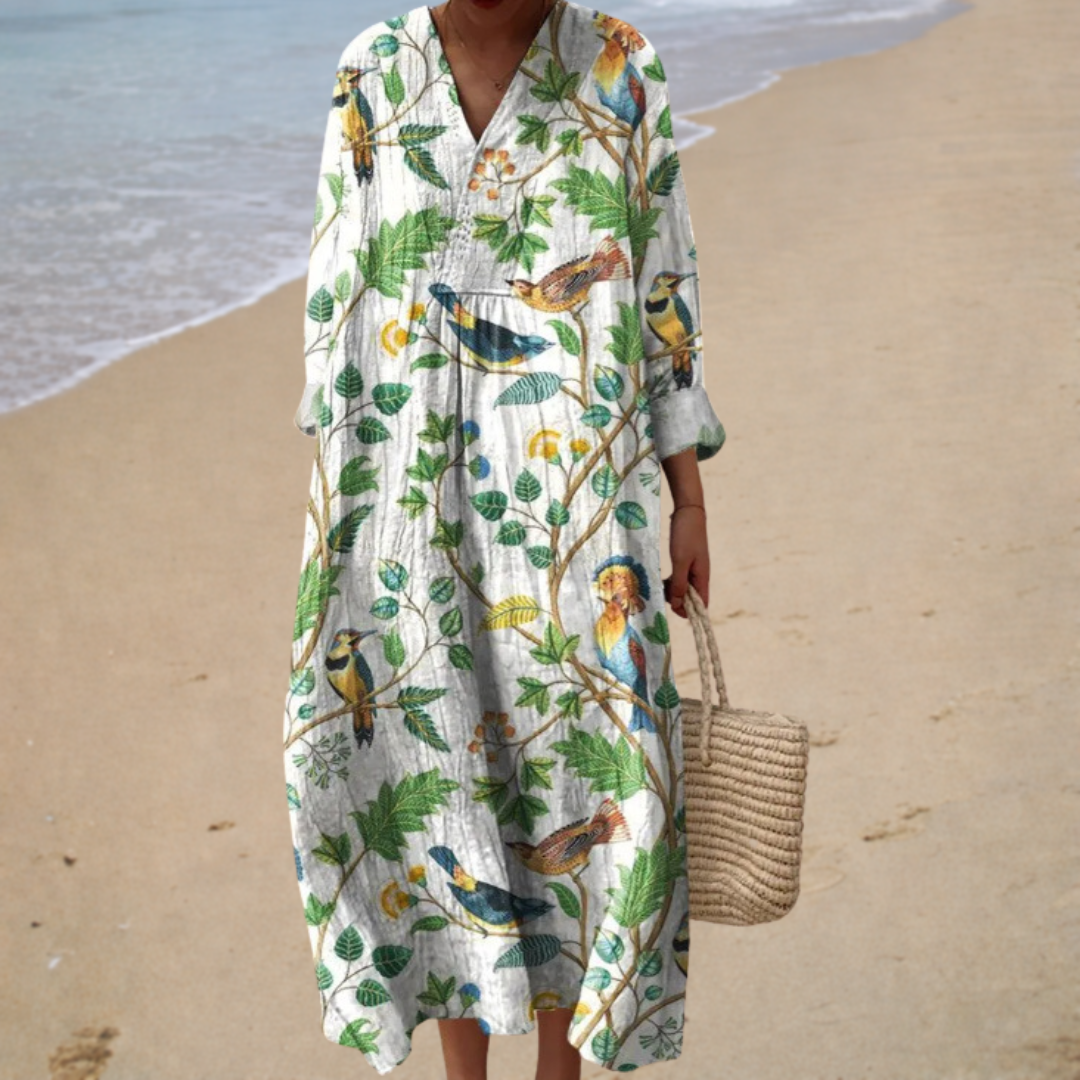 Robe Tropicale Létizia ? Élégance Naturelle et Fraîcheur Estivale 0