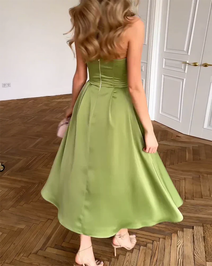 Robe midi bustier Liora ? Élégance intemporelle et confort raffiné 5