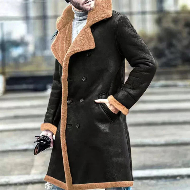 Archibald | Manteau Long en Fleece Rétro