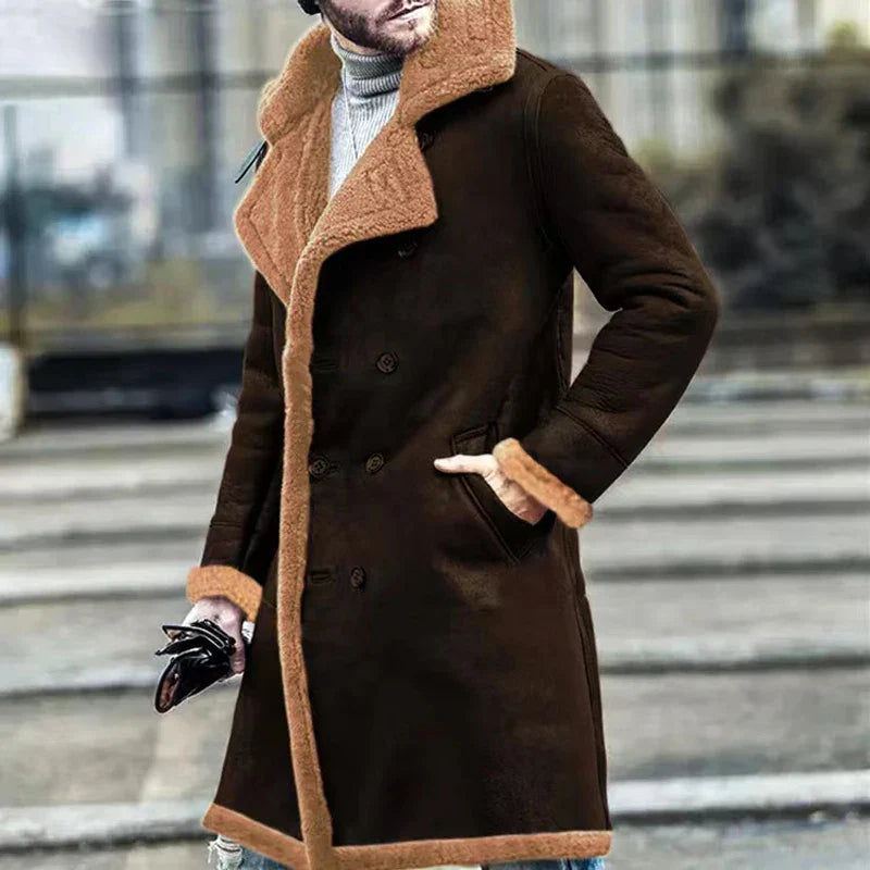 Archibald | Manteau Long en Fleece Rétro