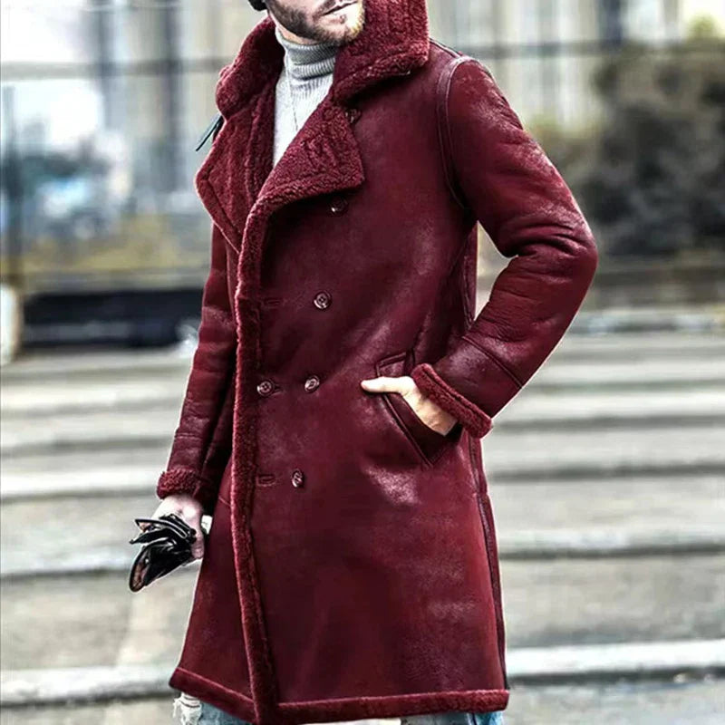 Archibald | Manteau Long en Fleece Rétro