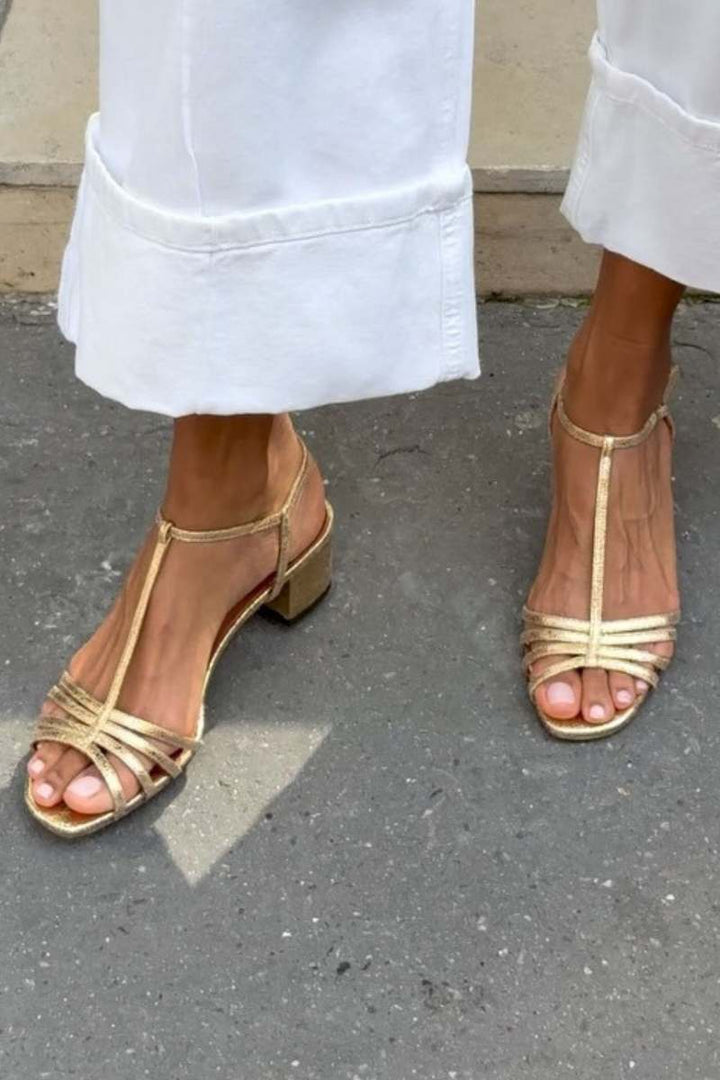 Sandales Dorées Marisa ? Élégance Confortable pour Toute la Journée 0