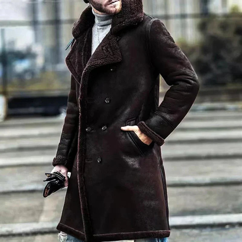 Archibald | Manteau Long en Fleece Rétro