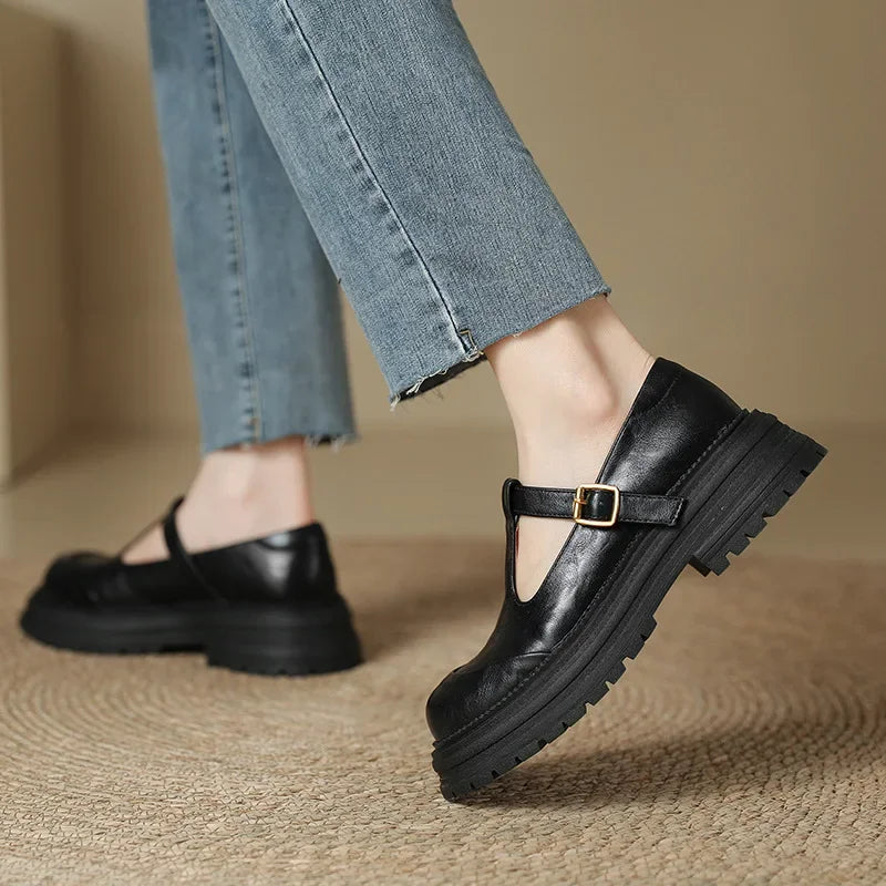Mary Janes | Élégante Chaussure en Cuir