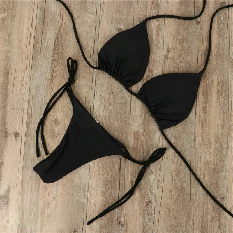 Solea Femme Bikini | Brillance Dorée, Coupe Élégante 6