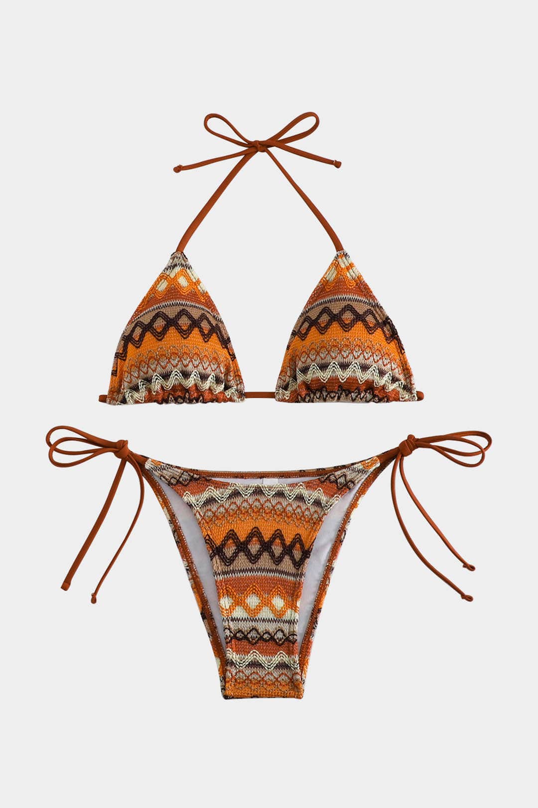 Solea Femme Ensemble Bikini Triangle | Attaches Réglables, Style Bohème 0