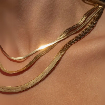 Collier maille arête de poisson Chelsea