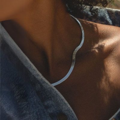 Collier maille arête de poisson Chelsea