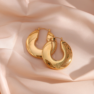 Boucles d'oreilles disques dorées Lille