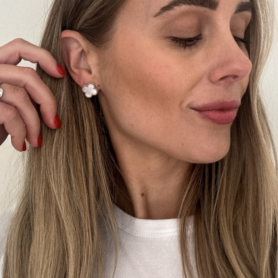 Boucles d'oreilles trèfles raffinées