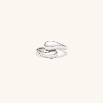 Bague sculptée dorée Cora