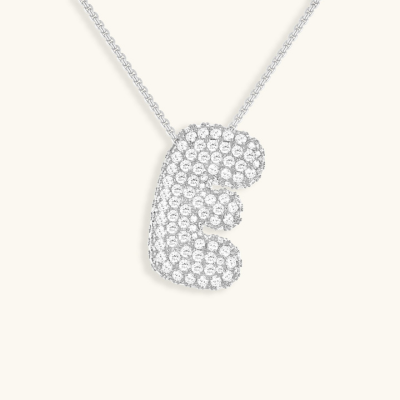 Collier initiales dorées scintillantes