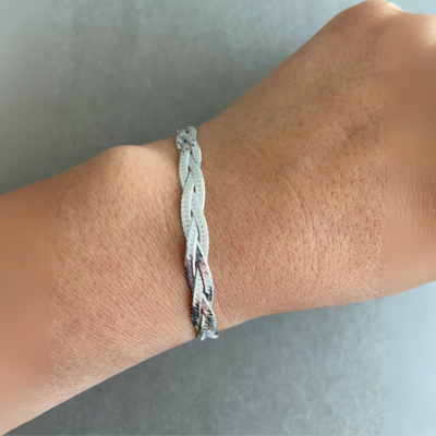 Bracelet doré tressé Palm