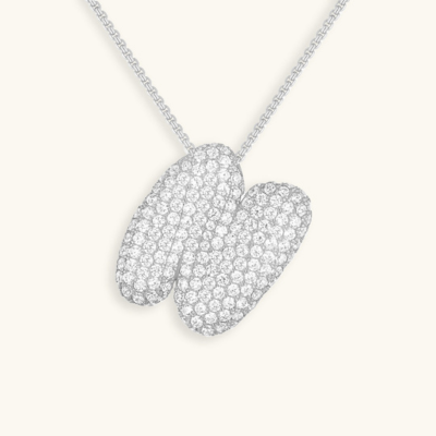 Collier initiales dorées scintillantes