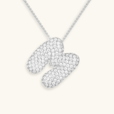 Collier initiales dorées scintillantes