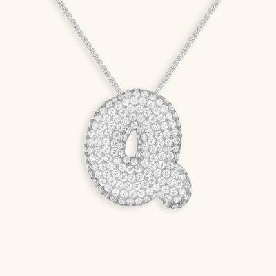 Collier initiales dorées scintillantes