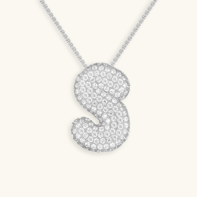 Collier initiales dorées scintillantes