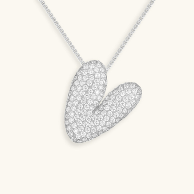 Collier initiales dorées scintillantes