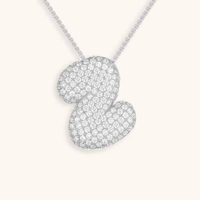 Collier initiales dorées scintillantes