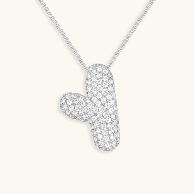Collier initiales dorées scintillantes