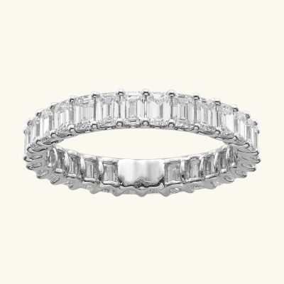 Bague dorée Athena taille émeraude