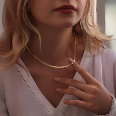 Collier maille arête de poisson Chelsea