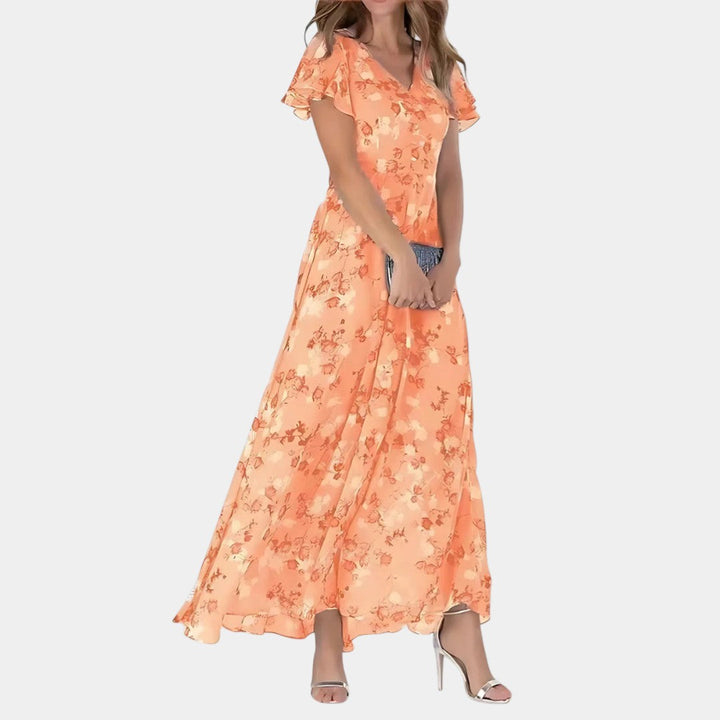 Camélia | Robe Glamoureuse Flatteuse pour le Ventre