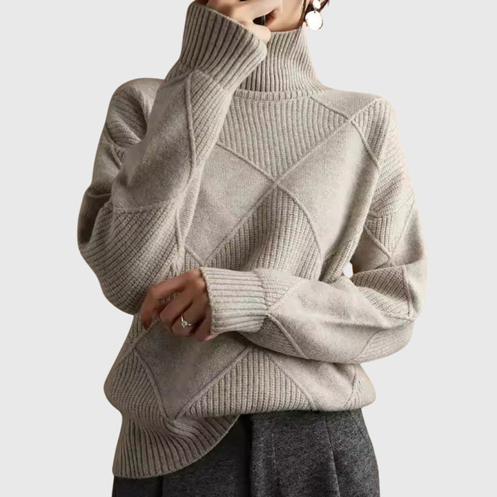 Lauren | Pull luxe à col haut