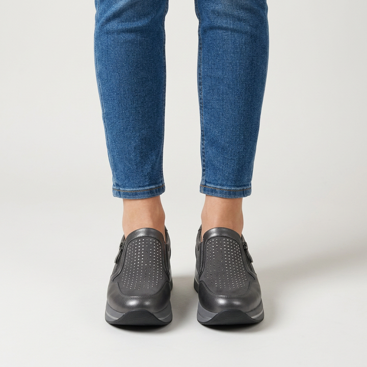 Justine basket femme détail lacets