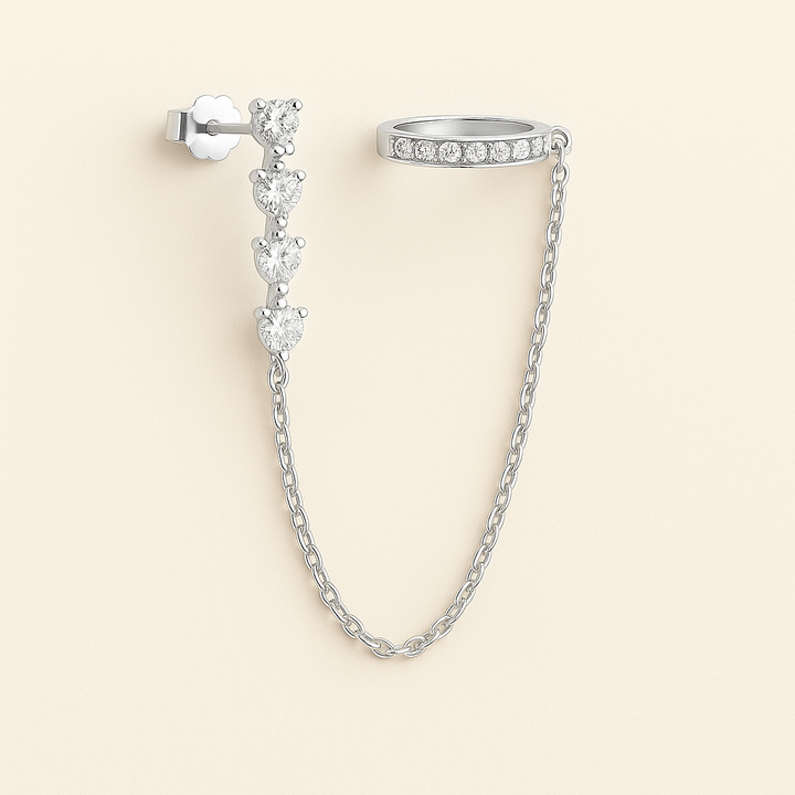 Boucles d'oreilles manchette dorées Audra