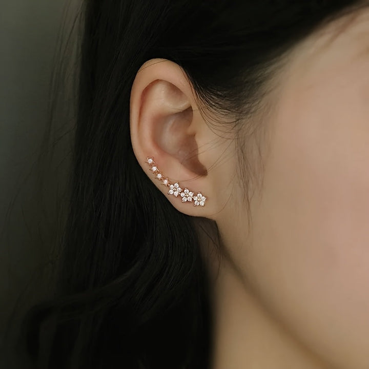 Éclore | Boucles d'oreilles intemporelles en fleurs