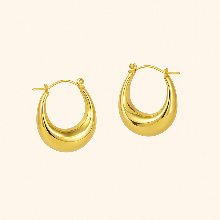 Boucles d'oreilles créoles dômes Evie