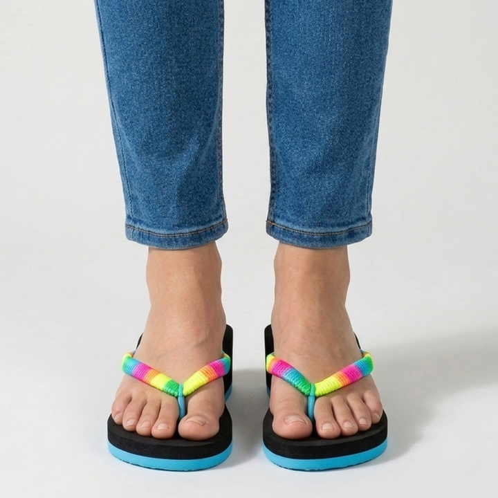 Sandales compensées Héloïse coloris Noir vue de profil