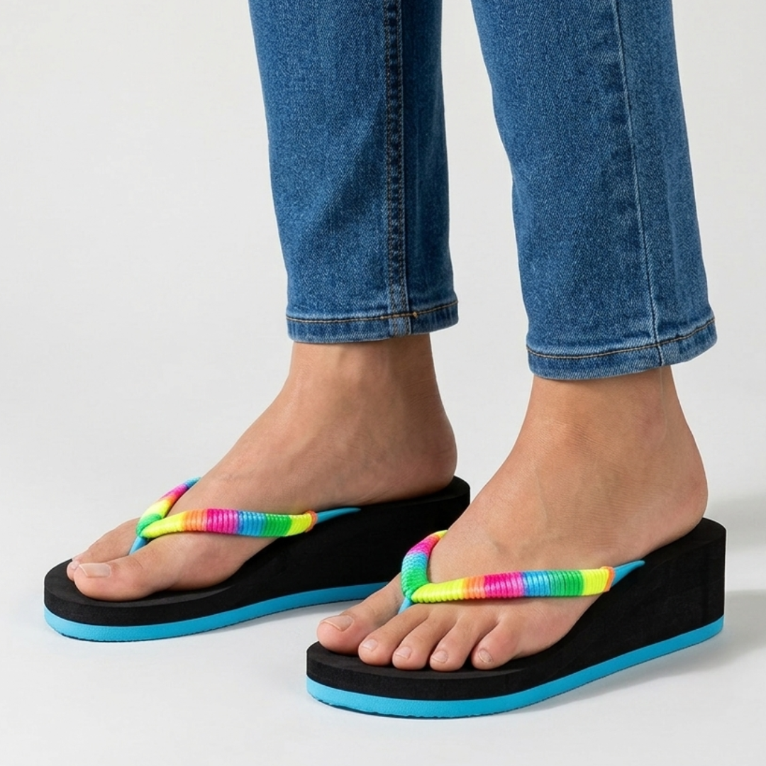 Sandales compensées Héloïse coloris Noir
