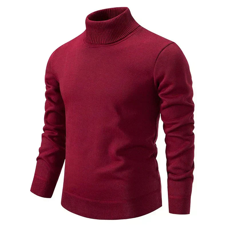 Franck | Élégant Pull Col Roulé